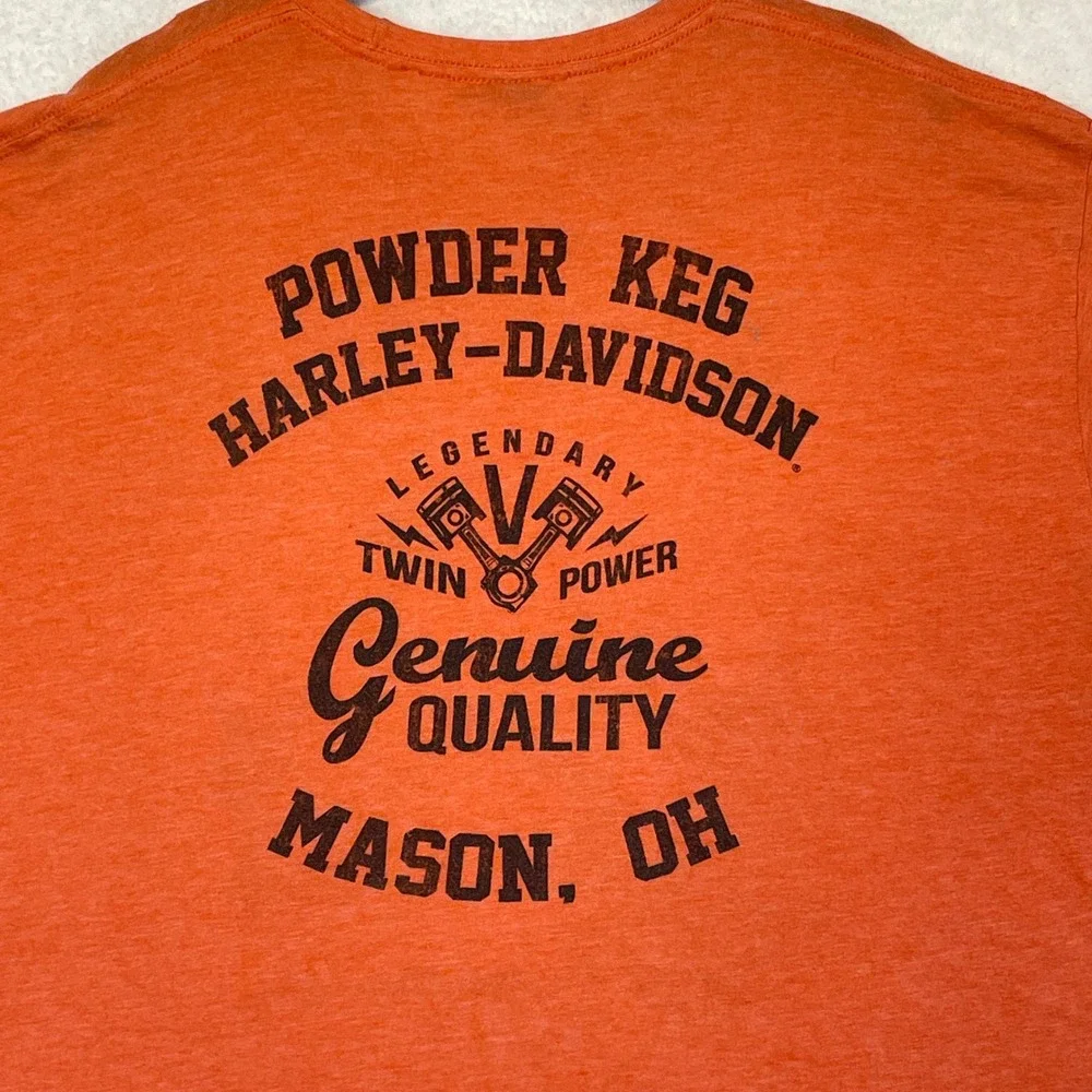 Harley Davidson 2003 Laid Back Graphic Tee Orange XXL - Picture 11 of 11